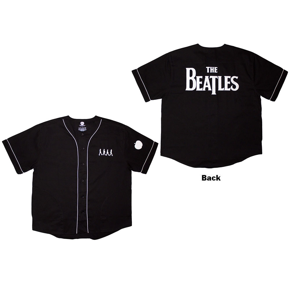 The Beatles - Apple Logo / Walking Shirt - Zwart